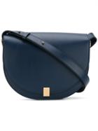 Victoria Beckham Satchel Shoulder Bag, Women's, Blue, Calf Leather