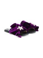 No21 Kids Knot Detail Sandals - Pink & Purple