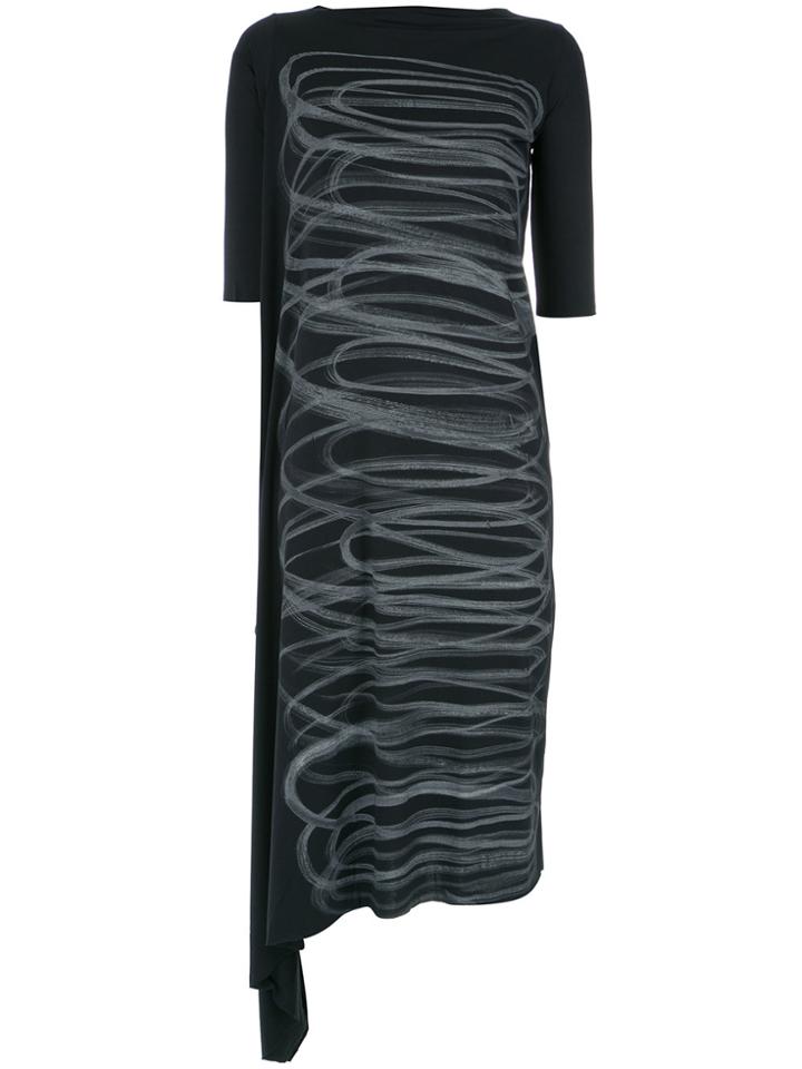 Uma Raquel Davidowicz Printed Midi Dress - Black