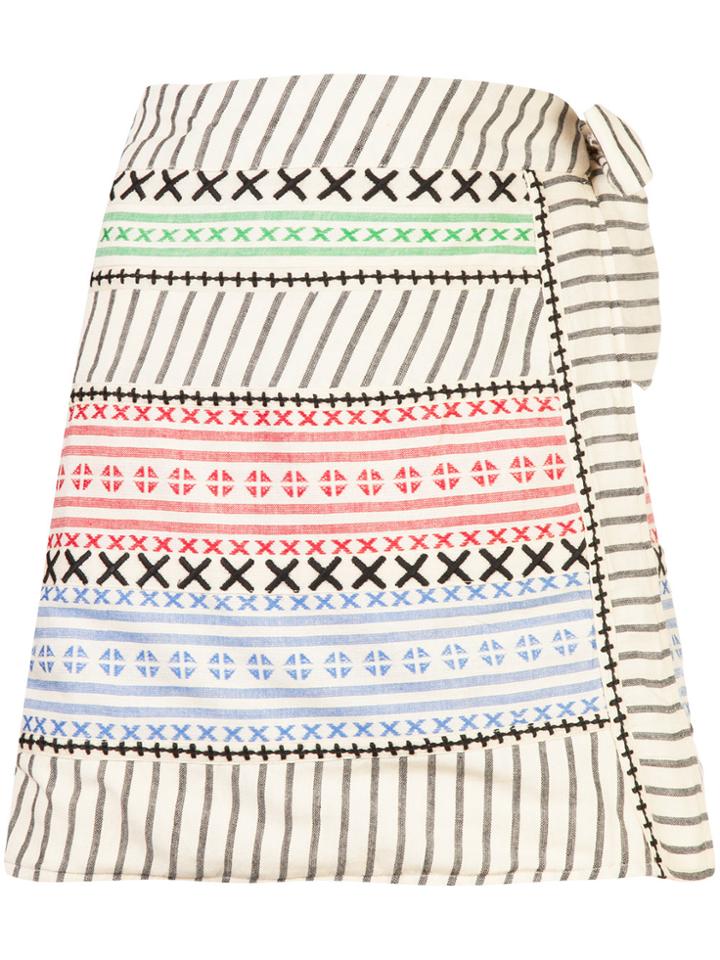 Dodo Bar Or Leonil Patterned Skirt - White