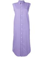 Ralph Lauren Sleeveless Shirt Dress - Purple