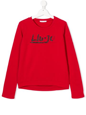 Liu Jo Kids Long Sleeved Logo T-shirt - Red
