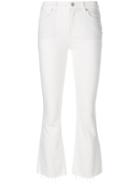 All Saints Cropped Flared Jeans - White