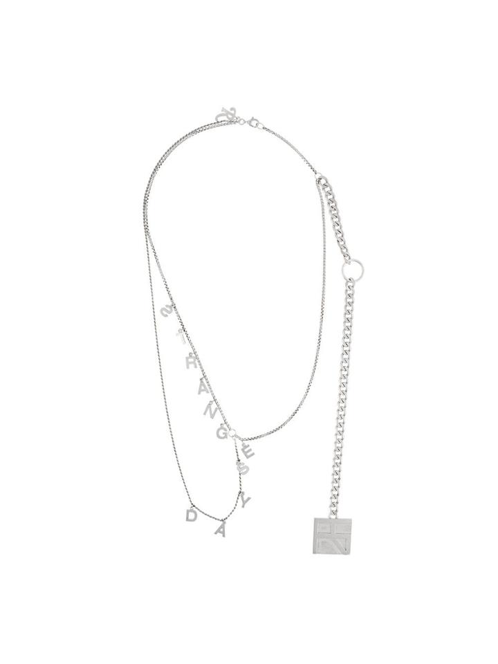 Raf Simons Strange Days Necklace - Metallic