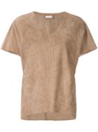 Desa Collection V-neck T-shirt - Brown
