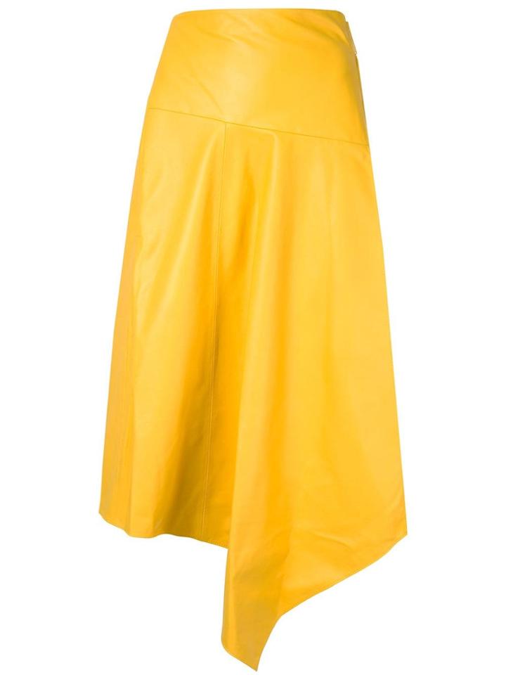 Tibi Asymmetric Skirt - Yellow