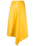 Tibi Asymmetric Skirt - Yellow
