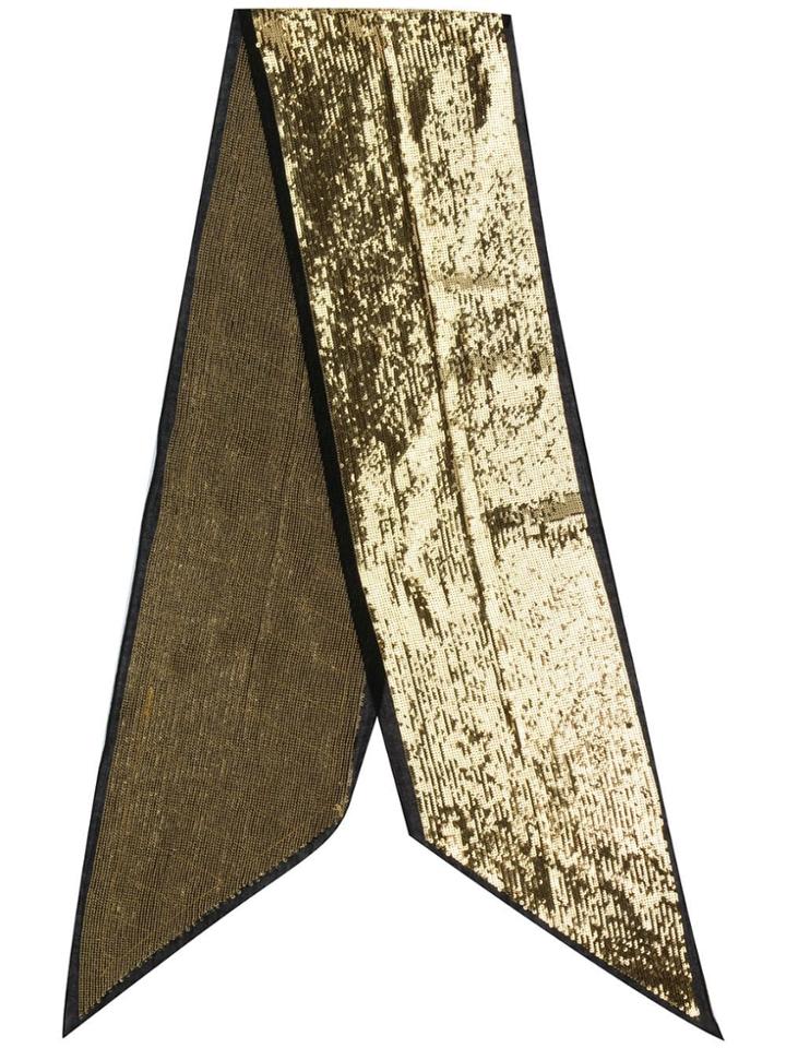 Saint Laurent Sequin Lavallière - Gold