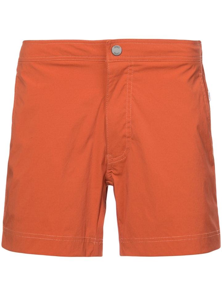 Onia Calder 5 Swim Shorts - Yellow & Orange