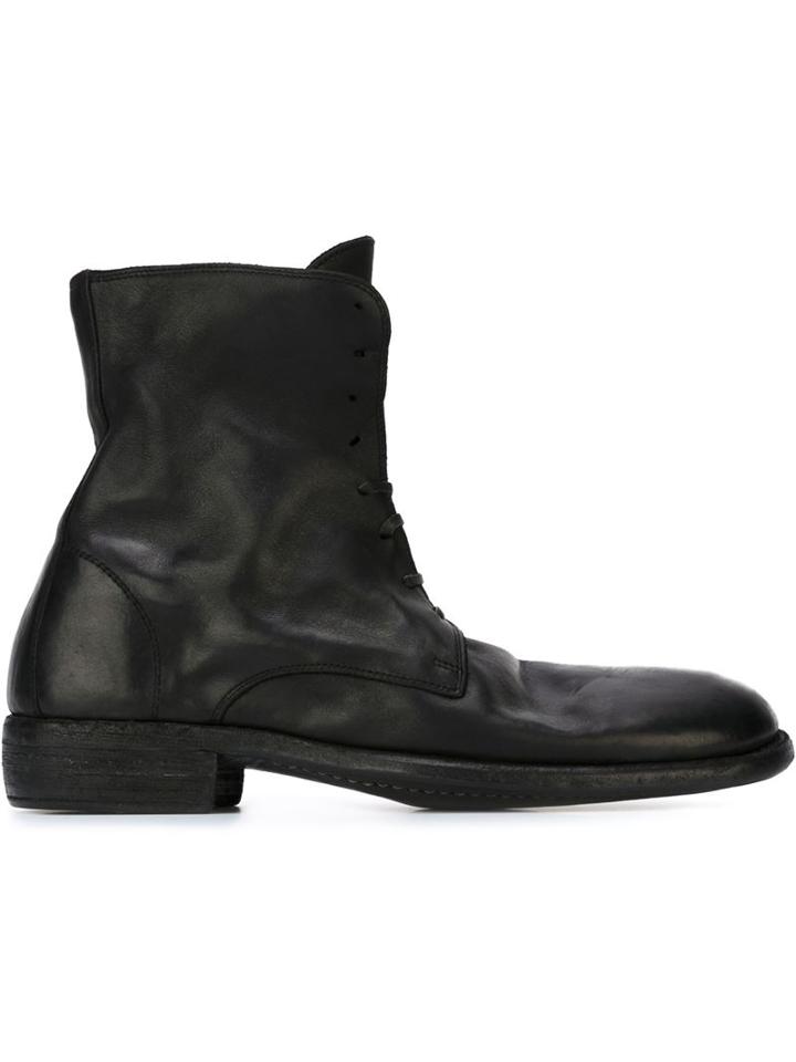 Guidi Combat Boots, Men's, Size: 42, Black, Leather