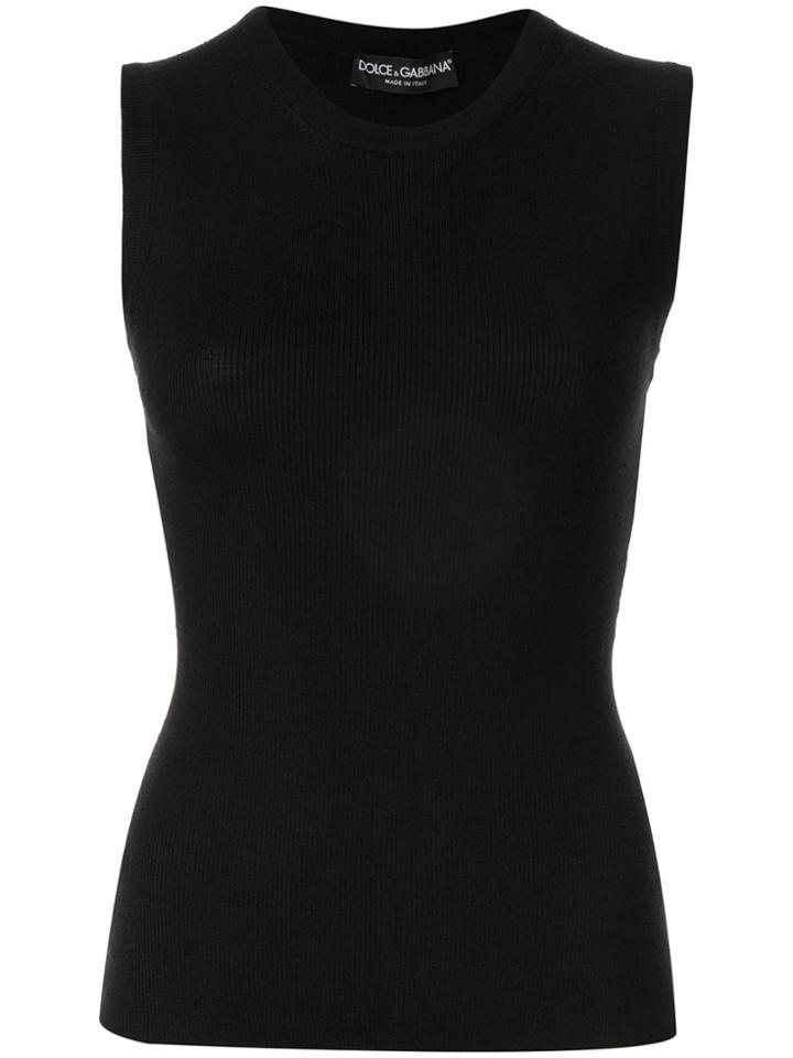 Dolce & Gabbana Slim Fit Tank Top - Black