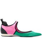 Emilio Pucci Colourblock Ballerinas Sneakers - Green