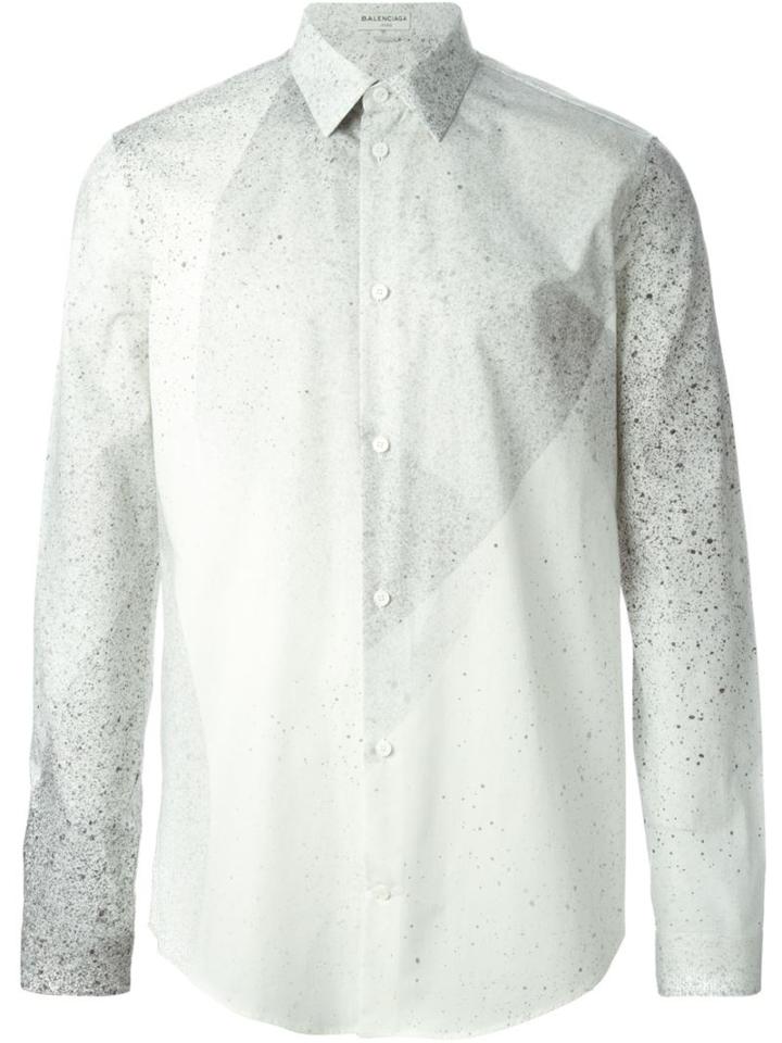Balenciaga Spray Effect Classic Shirt