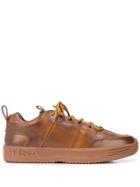 Buscemi Panelled Logo Sneakers - Brown