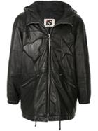 Issey Miyake Pre-owned 1980's Sport Line Padded Logo Leather Jacket -
