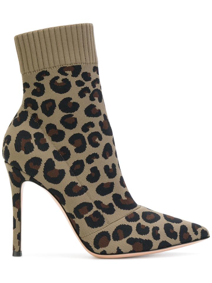 Gianvito Rossi Sauvage Bootie - Nude & Neutrals
