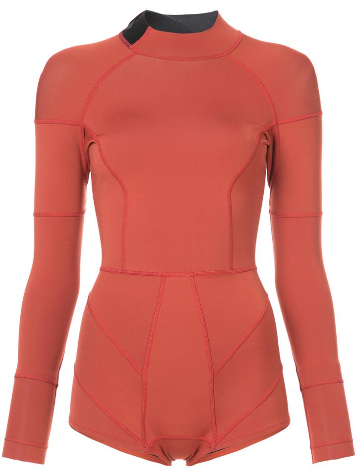 Cynthia Rowley High Tide Wetsuit - Yellow & Orange