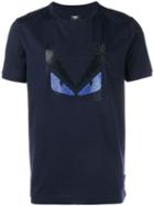 Fendi - Crystal Embellished Monster T-shirt - Men - Cotton/crystal - 52, Blue, Cotton/crystal