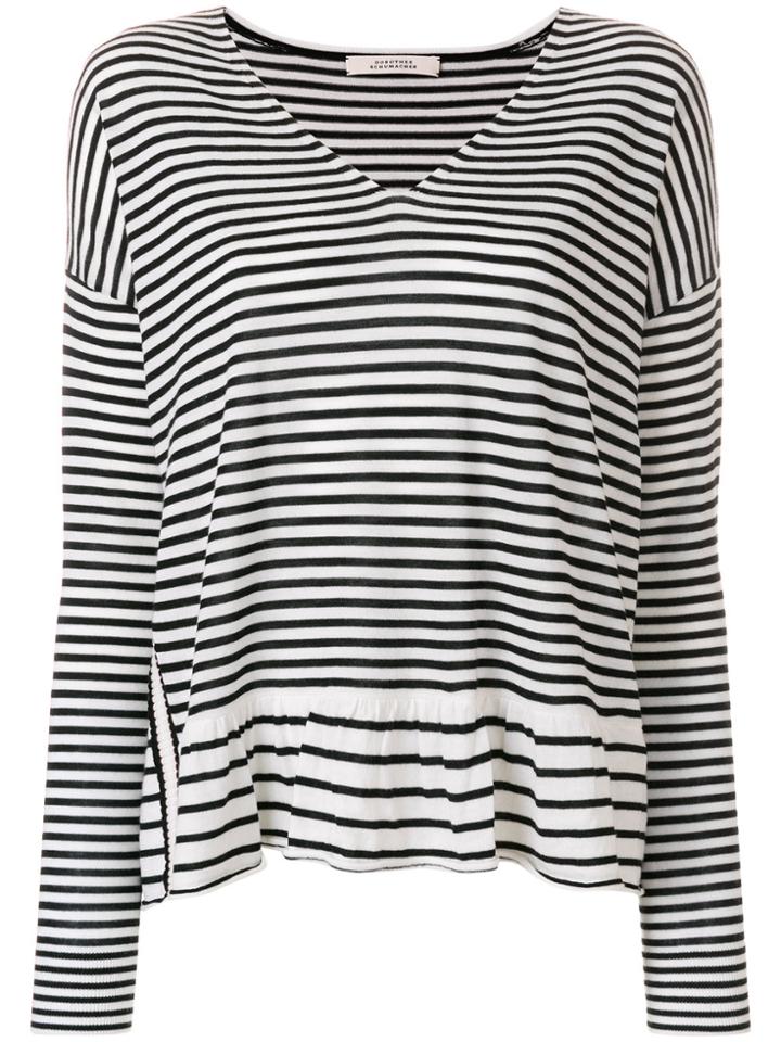 Dorothee Schumacher Striped Knit Top - Black