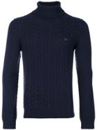 Sun 68 Cable Knit Sweater - Blue