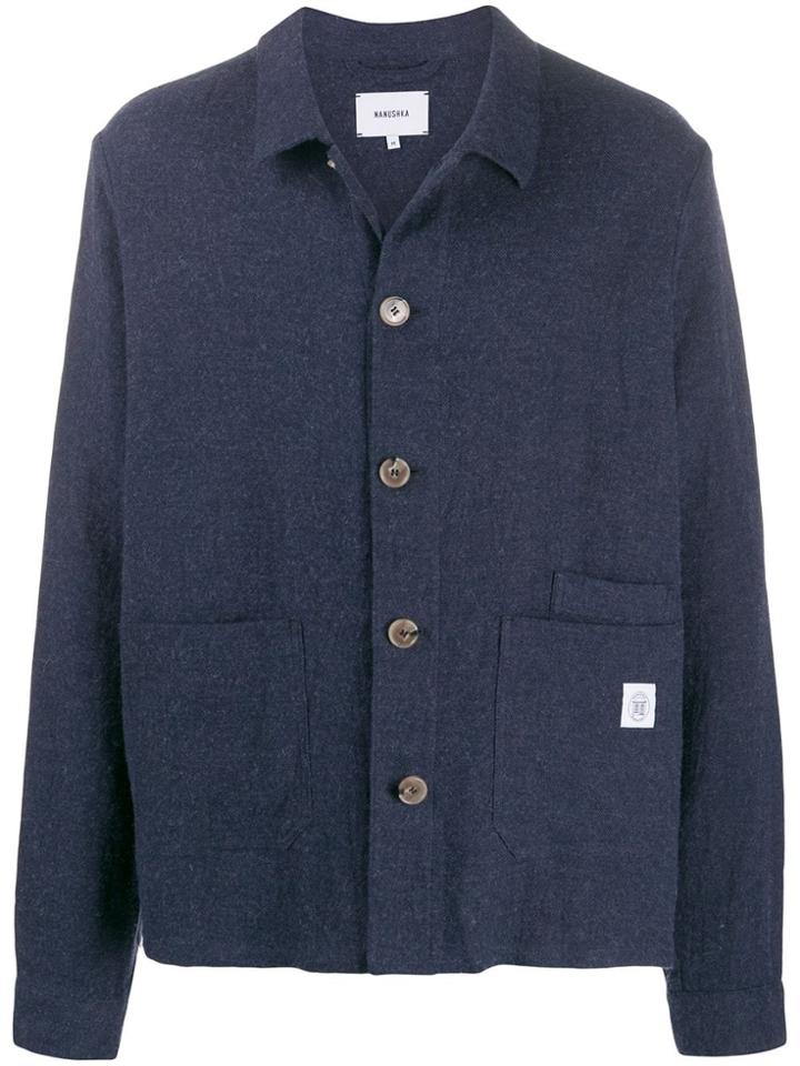 Nanushka Studio Wool Jacket - Blue