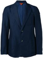 Barena Two Button Blazer, Men's, Size: 48, Blue, Cotton/linen/flax