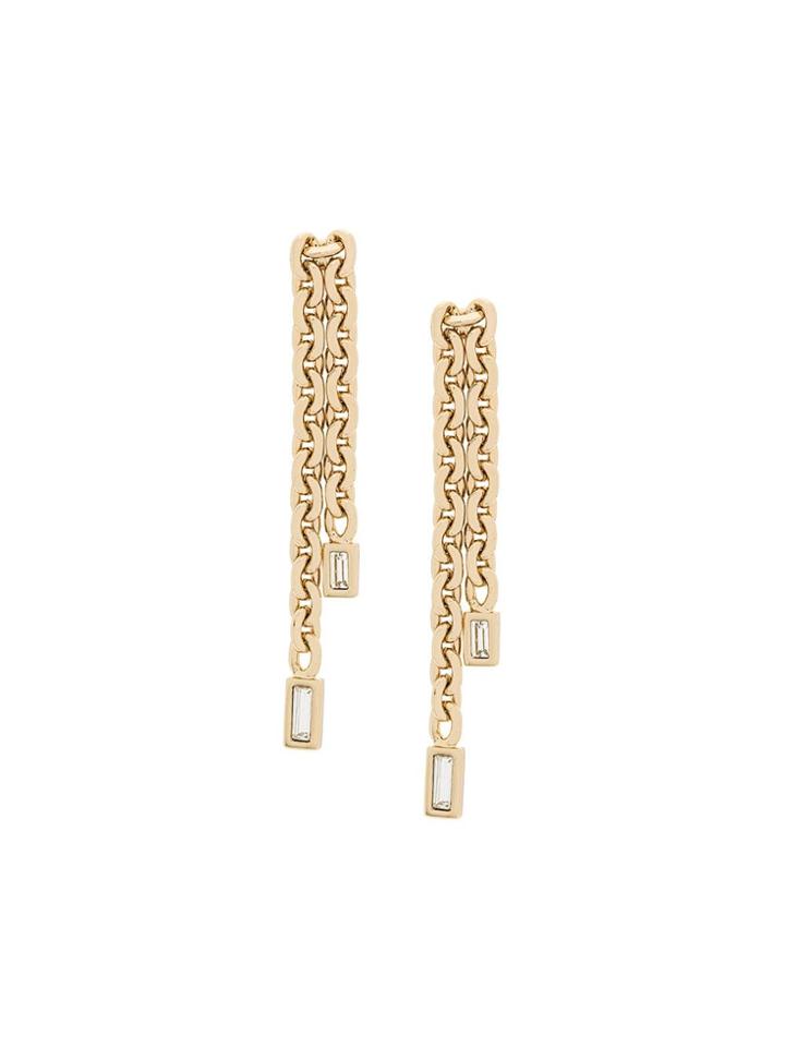 Karl Lagerfeld Liquid Chain Earrings - Gold