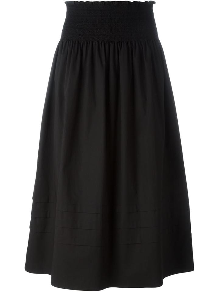 Red Valentino Ruched Waist Full Skirt