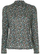 Rebecca Taylor Fitted Floral Print Jersey - Black