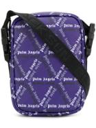 Palm Angels Storm Monogram-print Shoulder Bag - Pink & Purple