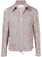 Sean Suen Striped Jacket - Blue