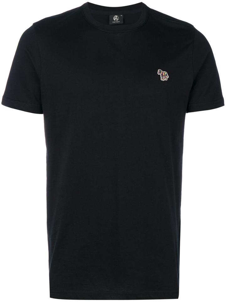 Ps By Paul Smith Zebra Embroidered T-shirt - Black
