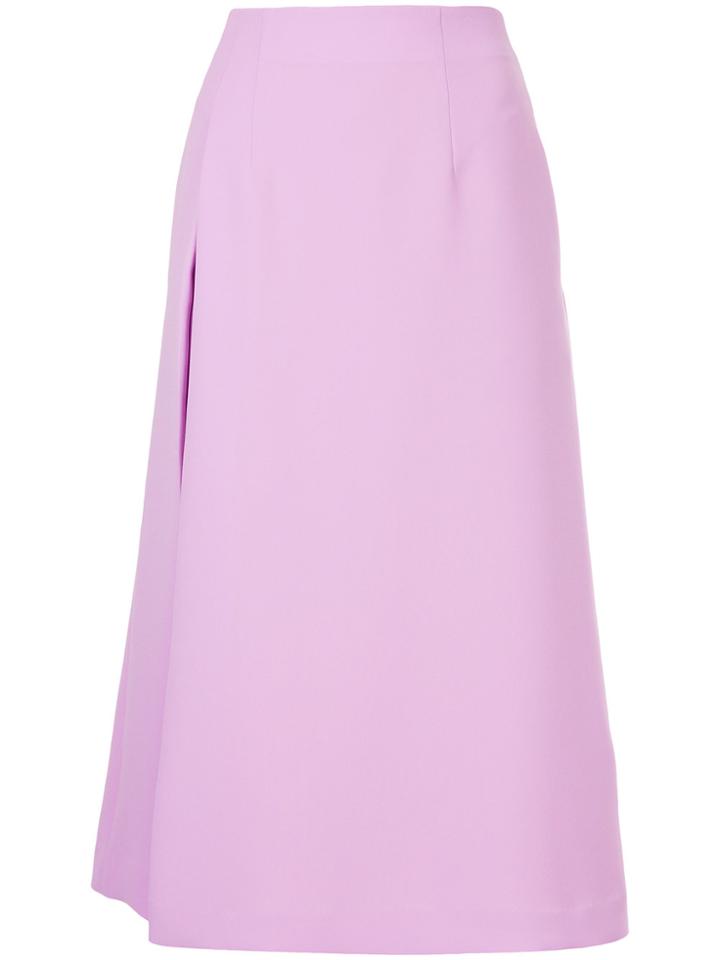 Le Ciel Bleu Side Tuck A-line Skirt - Pink & Purple