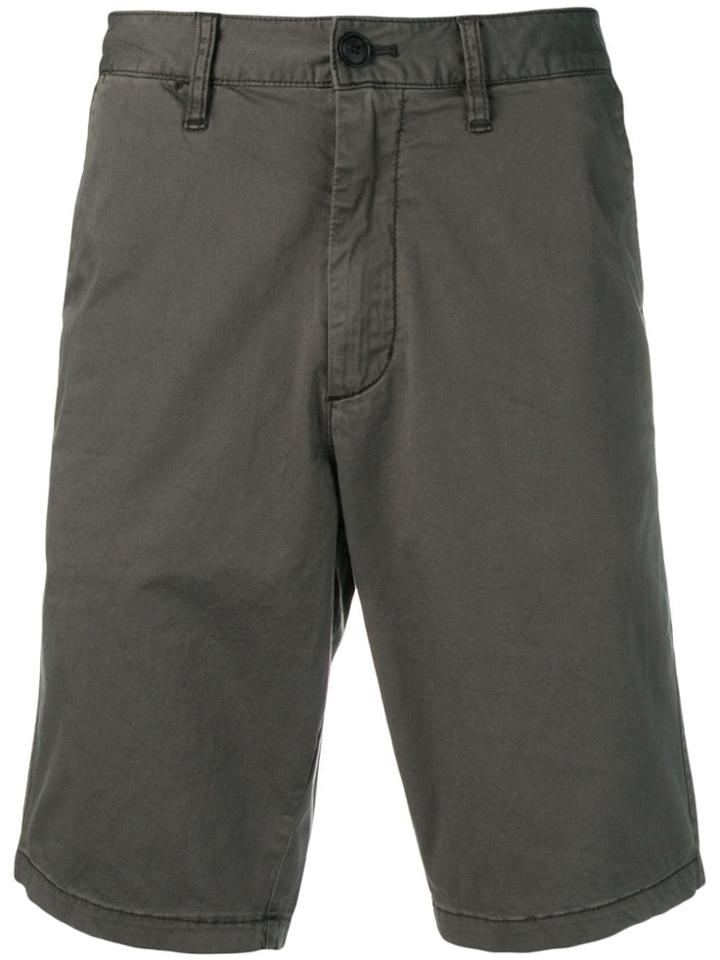 Emporio Armani Mid-rise Knee Length Shorts - Grey