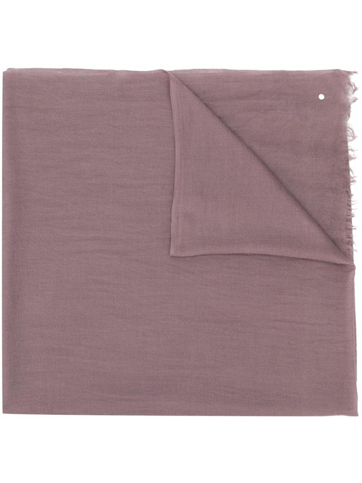 Luisa Cerano Frayed Edge Scarf - Purple