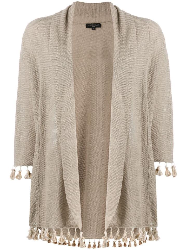 Antonelli Tassel Jacket - Neutrals