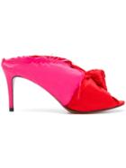 Circus Hotel Frayed Knot Front Sandals - Red