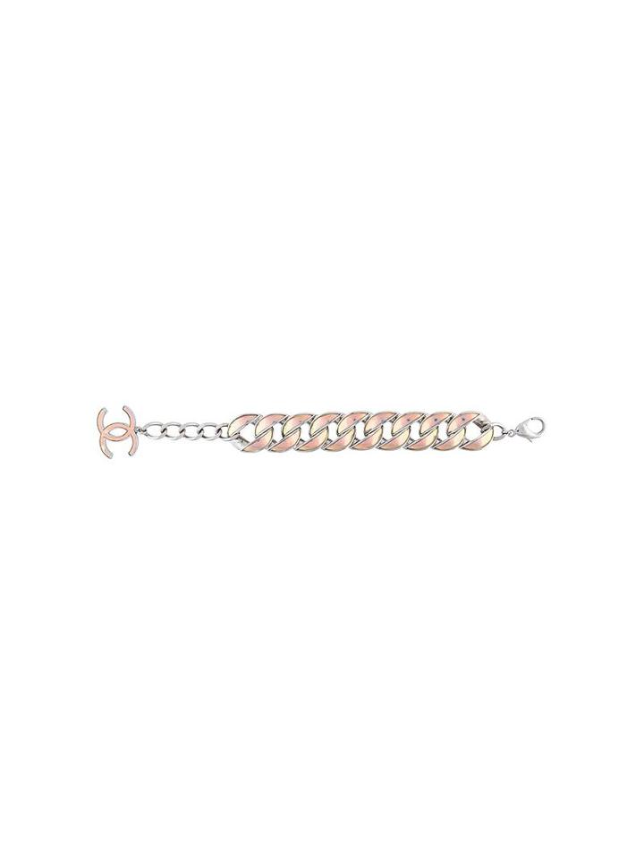 Chanel Vintage Iridescent Curb Chain Bracelet, Women's, Lobster
