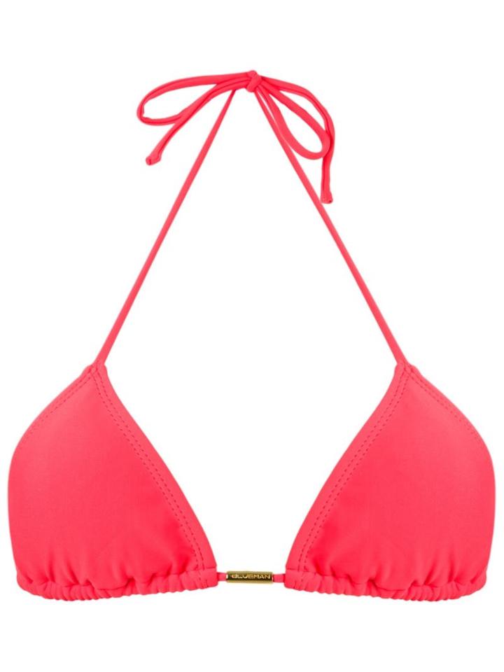 Blue Man Triangle Bikini Top, Women's, Size: Medium, Pink/purple, Polyamide/spandex/elastane