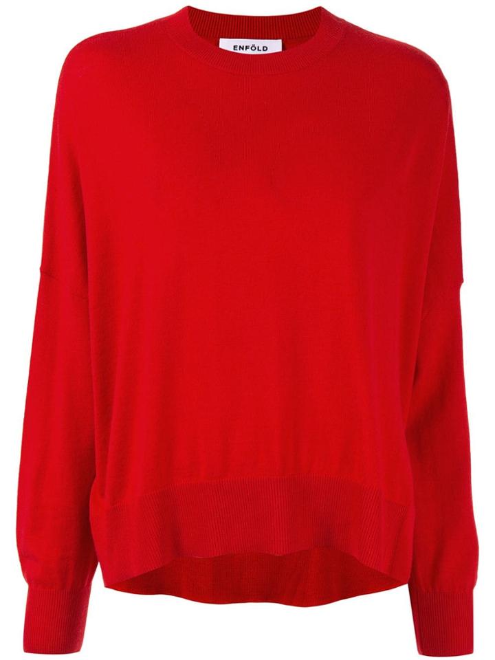 Enföld Crew-neck Jumper - Red