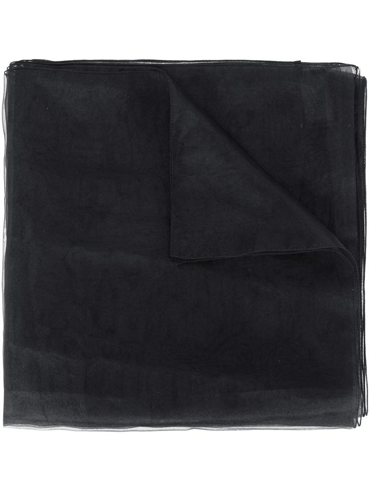 Ermanno Scervino - Lightweight Scarf - Women - Polyester - One Size, Women's, Black, Polyester