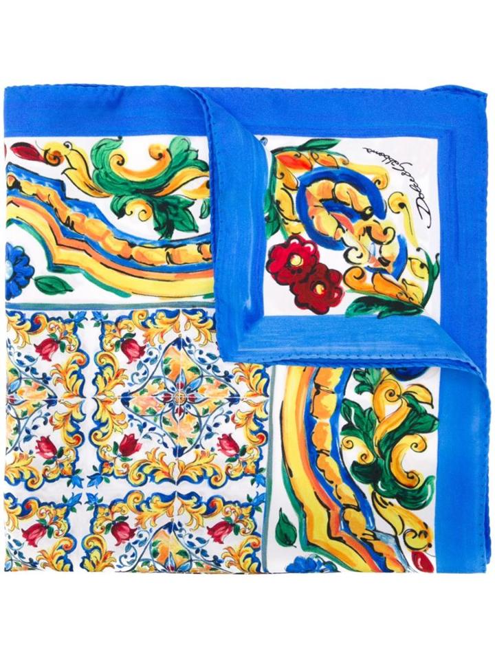 Dolce & Gabbana Majolica Print Foulard
