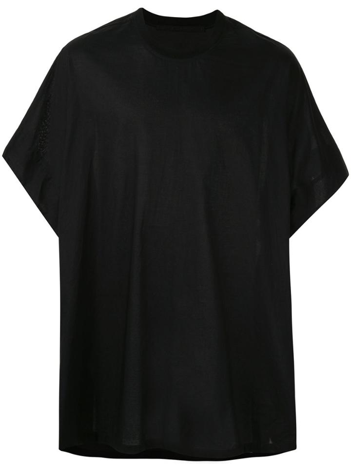 Julius Oversized Crew Neck T-shirt - Black
