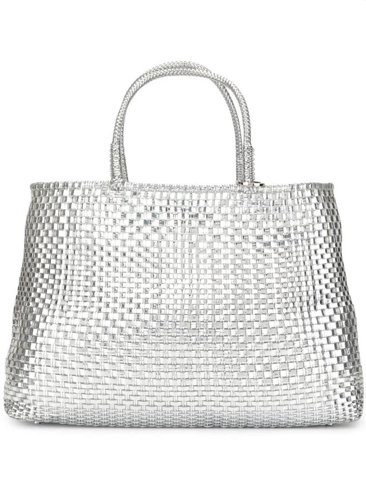 Anteprima Wirebag Large Tote - Silver