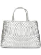 Anteprima Wirebag Large Tote - Silver