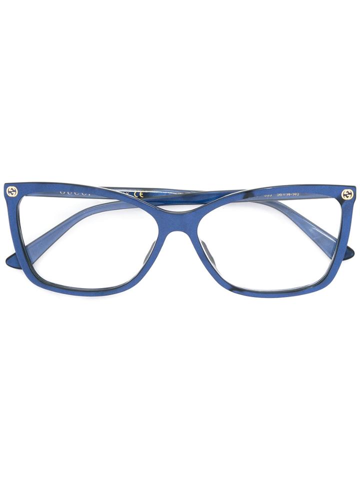 Gucci Eyewear Square Glasses - Blue