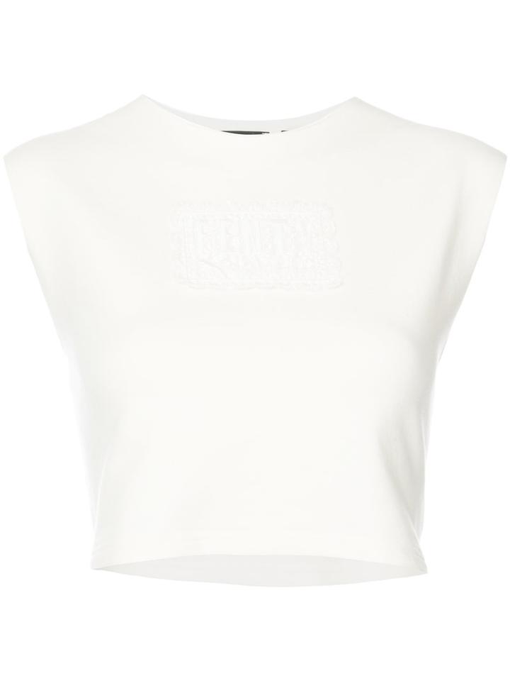 Fenty X Puma - Cropped Tank - Women - Cotton/polyester/spandex/elastane - S, White, Cotton/polyester/spandex/elastane