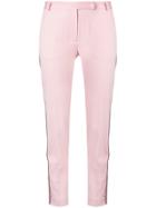 Styland Slim-fit Trousers - Pink & Purple