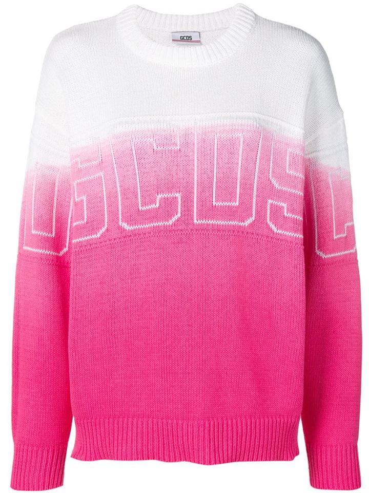 Gcds Gradient Logo Sweatshirt - Pink