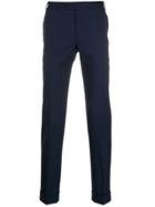 Canali Tailored Pleated Trousers - Blue